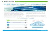 4.5G Backhaul Transformation - Accedian€¦ · White Paper • 4.5G Backhaul Transformation • 4Q 2017 2 While it doesn’t deliver the significant, revolutionary service performance