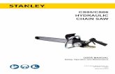 CS05/CS06 HYDRAULIC CHAIN SAW - Stanley …...– With basic understanding of kickback, you can reduce or eliminate the element of surprise. Sudden surprise contributes to accidents.