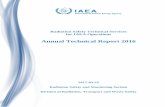 Radiation Safety Technical Services for IAEA Operations · Radiation Safety Technical Services for IAEA Operations Annual Technical Report 2016 2017-03-25 Radiation Safety and Monitoring