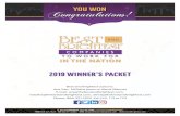 YOU WON Congratulations! - The Best and Brightest...Vivid Resourcing LLC Walbridge WambaTech Inc. Wespath Benefits and Investments Willis Law Windemuller Wingstop Restaurants, Inc.