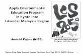 Apply Environmental Education Program in Kyoto into ...copjapan.env.go.jp/cop/cop21/program/151202/1030... · Low Carbon Society Scenarios for Iskandar Malaysia Project Background