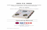 DELTA 3000 - Netech€¦ · DELTA 3000_User_Manual_R2.doc 6 Measures: Peak current, pulse width, pulse rate, paced refractory period, sensed refractory period, immunity test (50Hz/60