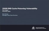 2008 DNS Cache Poisoning Vulnerability · 2008 DNS Cache Poisoning Vulnerability Cairo, Egypt November 2008 Kim Davies Manager, Root Zone Services. How does the DNS work? A typical