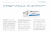 Endogenous Controls for Real-Time Quantitation of miRNA Using …tools.thermofisher.com/content/sfs/brochures/cms_044972.pdf · 2010-08-28 · Endogenous Controls for Real-Time Quantitation