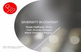 DIVERSITY IN CONTEXT · DIVERSITY IN CONTEXT Rosie Halfhead, R-Co Chair, Diversity Dialogues British Chamber in Belgium Special Interest Group – Public Sector Lisbon, 26-27 September,