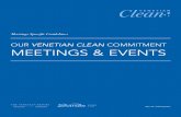 OUR VENETIAN CLEAN COMMITMENT MEETINGS & EVENTS · 2020-05-28 · Page 4 TOP-LINE DETAILS We are Venetian Clean Our Venetian Clean commitment represents more than 800 separate initiatives