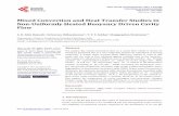 Mixed Convection and Heat Transfer Studies in Non ... · benchmark results by applying the central difference operator to diffusion terms and upwind to convection dominated part of
