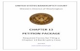 UNITED STATES BANKRUPTCY COURT Western District of …€¦ · voluntary chapter 13 bankruptcy case in the Western District of Washington. Since bankruptcy is a complex process, debtors