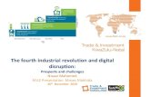 The fourth industrial revolution and digital disruption Learning Exchange Presentatio… · The fourth industrial revolution and digital disruption: Prospects and challenges Nisaar