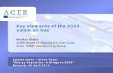 Key elements of the 2025 vision on Gas - Europa...TITRE Key elements of the 2025 vision on Gas Walter Boltz ACER Board of Regulators Vice -Chair Chair ACER Gas Working Group Launch