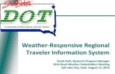 Weather-Responsive Regional Traveler Information System...Start October 2013 End October 2015 Work by Iteris – Operates SDDOT’s 511 telephony , web site, mobile apps Road condition