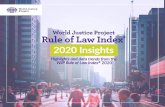 World Justice Project Rule of eLaw Ind x®...WJP Rle of Law nex 2020 nsights 1 World Justice Project Rule of eLaw Ind x ® 2020 gInsi hts Hi ghli t sa nd re f om ht e WJP Rul eof Law