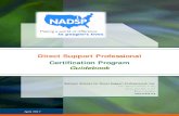 Guidebook - NADSP...Direct Support Professional Certification Program Guidebook April 2017 National Alliance for Direct Support Professionals, Inc. 1971 Western Avenue, #261 Albany,