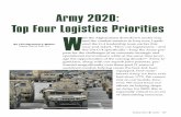 Army 2020: Top Four Logistics Priorities W · 2017-06-20 · —GEN Lloyd J. Austin III, Army Vice Chief of Staff In 11 years of war, the Army has fielded an unprece - dented amount
