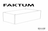 FAKTUM - IKEA · 2 ENGLISH Assembly should be carried out by a qualified person, because wrong as-sembly may lead to that the furniture will topple over and cause injury or damage.