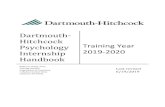 Dartmouth Pre-doctoral Psychology Internship Handbook · Psychology Internship Handbook Training Year 2019-2020 Robert E. Brady, Ph.D. ... teaching and supervising junior faculty,