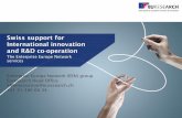 Swiss support for European innovation and R&D co-operation · Swiss support for International innovation and R&D co-operation The Enterprise Europe Network services ... Innovation