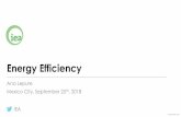 Energy Efficiency - Microsoft · Energy efficiency indicators •Indicadores de EE - Fundamentales en Estadística (Versión en Español) - Guía sobre cómo recolectar información