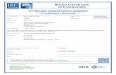 IECEx Certificate of Conformity - hubbellcdn · IECEx Certificate of Conformity Certificate No.: IECEx SIR 12.0106U Date of issue: 2020-02-26 Page 3 of 5 Issue No: 2 Ex Component(s)