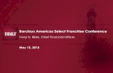 Barclays Americas Select Franchise Conference2018... · Barclays Americas Select Franchise Conference Daryl N. Bible, Chief Financial Officer May 15, 2018 . Forward-Looking Information
