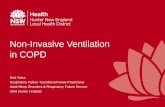 Non-Invasive Ventilation in COPD - Ministry of Health€¦ · Non-Invasive Ventilation in COPD Nick Yates ... • VBG (if ABG unavailable): – pH 7.32 – 7.42 – PvCO 2 40 –