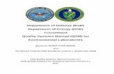 Quality Systems Manual (QSM) for Environmental Laboratories · 2017-01-06 · Department of Defense (DoD) Department of Energy (DOE) Consolidated. Quality Systems Manual (QSM) for.