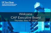 Welcome CAP Executive Board - Jacobs School of …jacobsschool.ucsd.edu/external/external_cap/cap...2016/06/09  · September 6, 2016 “Spirit of Solar” AP Executive ruise October