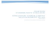 Oakton COmmunity CollegeStrategic Enrollment Management Plan · The Strategic Enrollment Management (SEM) Plan outlines the challenges to Oakton Community College’s enrollment and