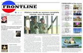 FORSCOM in the news U.S. Army Forces Command FRONTLINE · the Ranger Course, Aug. 21. Approximately 34 percent of students who enter Ranger School, recycle at least one phase of the