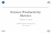 Science Productivity Metrics3. Productivity by Science Instrument • GREAT and FORCAST dominate time and publications • EXES and FIFI-LS relatively new but lagging – FIFI-LS Principal