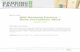 WHITE PAPER SEO Ranking Factors Rank …...White paper: “SEO Ranking Factors – Rank Correlation 2013” © Searchmetrics – Page 3 Contents FINDINGS OVERVIEW..... 5 Structure