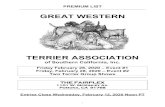 ENTRIES CLOSE WEDNESDAY - JUNE 9, 1999 - AT NOON - EVENT ... · GREAT WESTERN . TERRIER ASSOCIATION of Southern California, Inc. Friday February 28, 2020 – Event #1 Friday, February