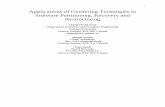 Applications of Clustering Techniques to Software ... · of paper is organized as follows: Section 2 presents an overview of the clustering technique and discusses the method adopted