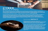 CYBER BULLYING - PREVNet · 2019-11-20 · know the signs If you think your child is involved in a bullying relationship online, there are some signs to watch for: • avoiding using