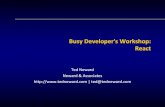 Busy Developer's Workshop: React - Neward & Associates · Format Lecture/lab format –I will lecture for a bit –You will code/debug/explore for a bit I will try to wander the room