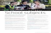 School subjects - EQI · School subjects General, Authority and Authority-registered subjects General or Authority subjects for senior school students are from syllabuses approved