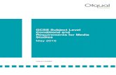 GCSE Subject Level Conditions and Requirements for Media ... · GCSE Subject Level Conditions and Requirements for Media Studies Introduction − Ofqual 2016 2 Introduction About