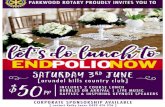 PARKWOOD ROTARY PROUDLY INVITES YOU TO ENDPOLIONOW ... · parkwood rotary proudly invites you to endpolionow [arundel hills country club] $50 includes 2 course lunch bubbles on arrival