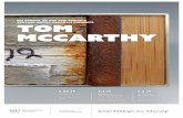 Tom McCarthy - SIU€¦ · Tom McCarthy SIU School of Art and Design’s Visiting Artist Program presents Fnded y the artanddesign.siu.edu/vap ine Arts Actiity ee 2.28.19 ARTIST LECTURE