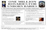 ONE MILLION ROSARIES FOR · 2019-12-10 · one million rosaries for unborn babies 5 0& .'" 5 5 0& 01." 5 +" 5 0& 1+" 5 7 .+(0/"(4 0/ +*(4&#) *4,"+,("2&((,- 4 /(" ./+*" +. -4 4 /%