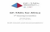 GF-TADs for Africa - Food and Agriculture Organization · GF-TADs AFRICA 7TH STEERING COMMITTEE MEETING (SC7) – MINUTES Page 1 Welcome – Opening remarks – Presentation of the