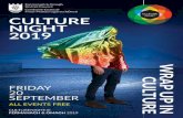 CULTURE NIGHT 2019€¦ · Bígí linn don oíche iontach seo lán d’imeachtaí cultúrtha agus cruthaitheacha! Dún Uladh Cultural Heritage Centre ... a collection of folklore