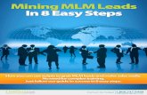 Mining MLM Leads in 8 Easy Stepscdn.listguy.com/files/miningmlmleads.pdf · Mining MLM Leads 2 in 8 Easy Steps Introduction MLM marketing can be one of the most lucrative ways of