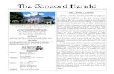 The Concord Herald€¦ · The Concord Herald Volume 5 Issue 8 September, 2012 initiatives. One of the areas of need identified in the plan Concord United Methodist Church 70 Concord