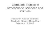 Graduate Studies in Atmospheric Sciences and Climate · 2019-04-07 · Large-Scale Atmospheric and Climate Dynamics/Variability. Stratospheric Variability in the Extratropics: ...