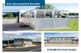 Pre-Assembled Booths - PortaFab Modular Building Systems · 2019-07-29 · security, PortaFab pre-assembled booths can be ... An optional 4” x 6” electrical access panel can be
