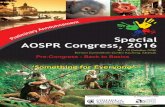 Special AOSPR Congress, 2016 - AMS Special AOSPR Congress, 2016 1 ORGANISING CHAIRPERSON’S MESSAGE Dear friends, On behalf of the organising committee, I would like to take this