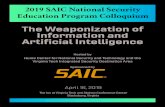 The Weaponization of Information and Artificial Intelligence program... · The Weaponization of Information and Artificial Intelligence Hosted by ... Keynote Address, Dr. T. Charles