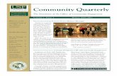 OCE Community Quarterly, winter 2010-2011...Introduction to Drama Therapy, the partner-ship with ACT offers performance Story continues on page 2. ACT teens and Drama Therapy service-learning