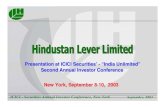 Presentation at ICICI Securities’ - “India Unlimited” Second Annual … · 2020-06-08 · ICICI - Securities Annual Investor Conference, New York September, 2003 Indian Economy